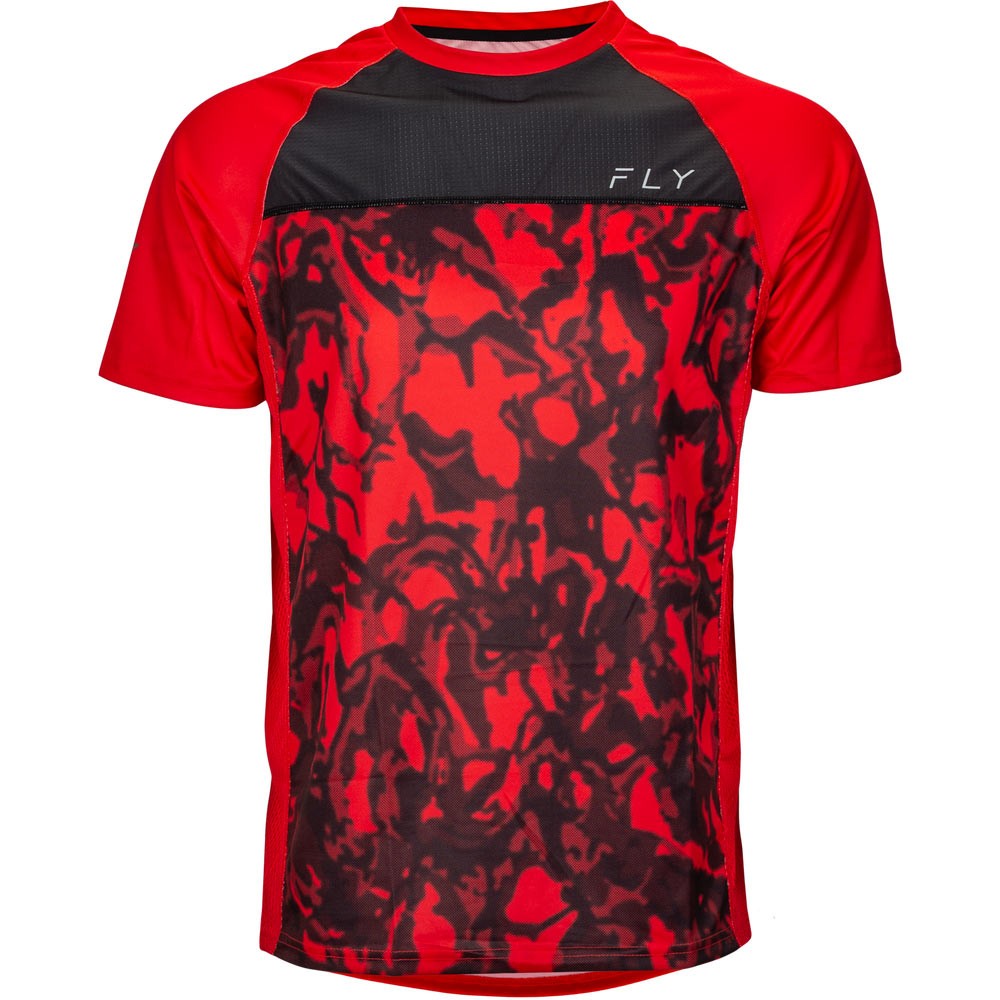Fly Racing Super D Jersey X-Large Red Camo / Black