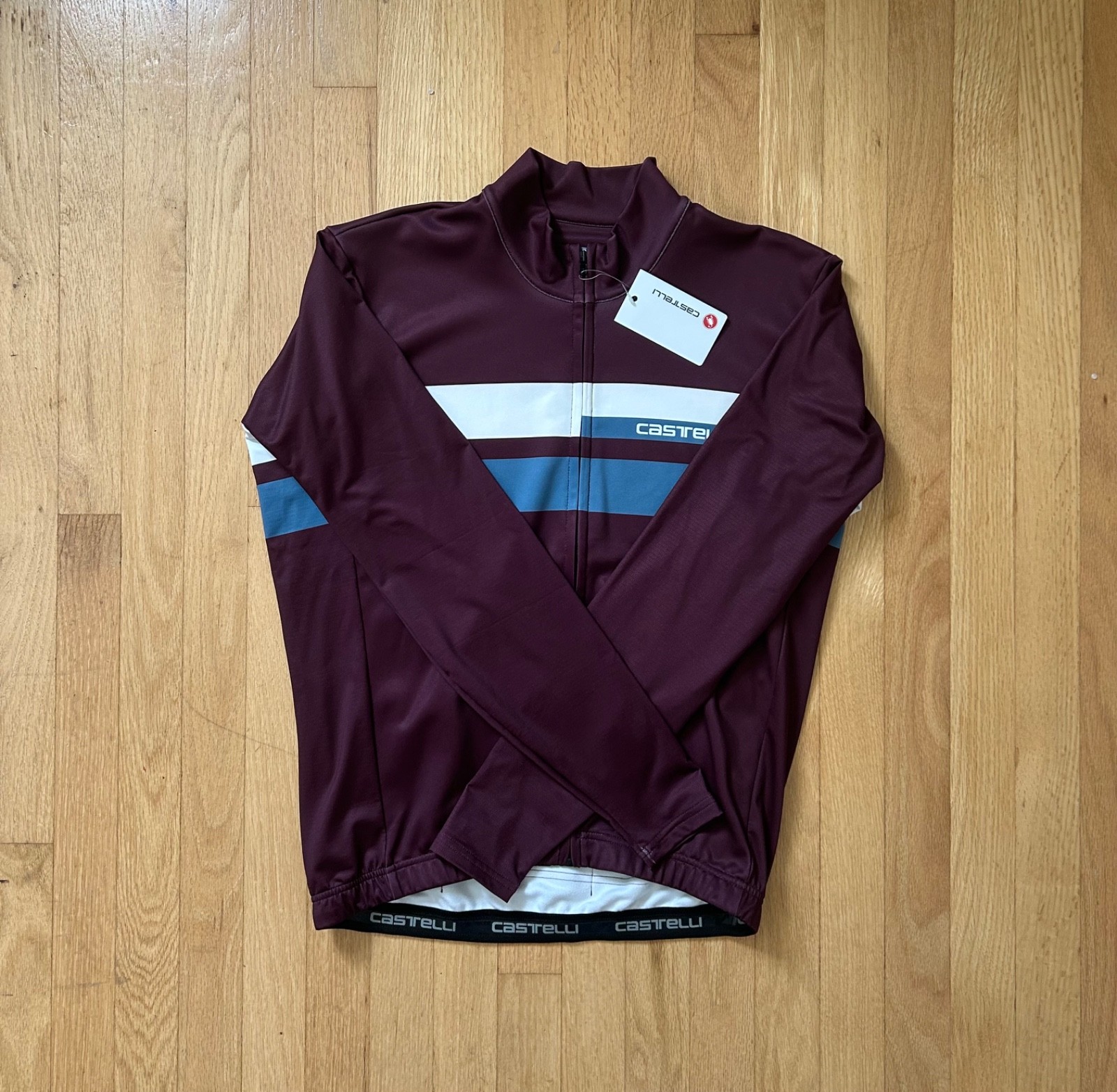 Castelli Lineare Long Sleeve Men’s Cycling Jersey Full-Zip Large