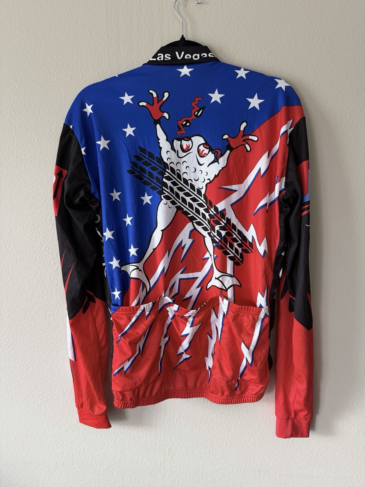 Vtg VOmax Las Vegas “Toad” Long Sleeve Cycling Jersey – Size Medium