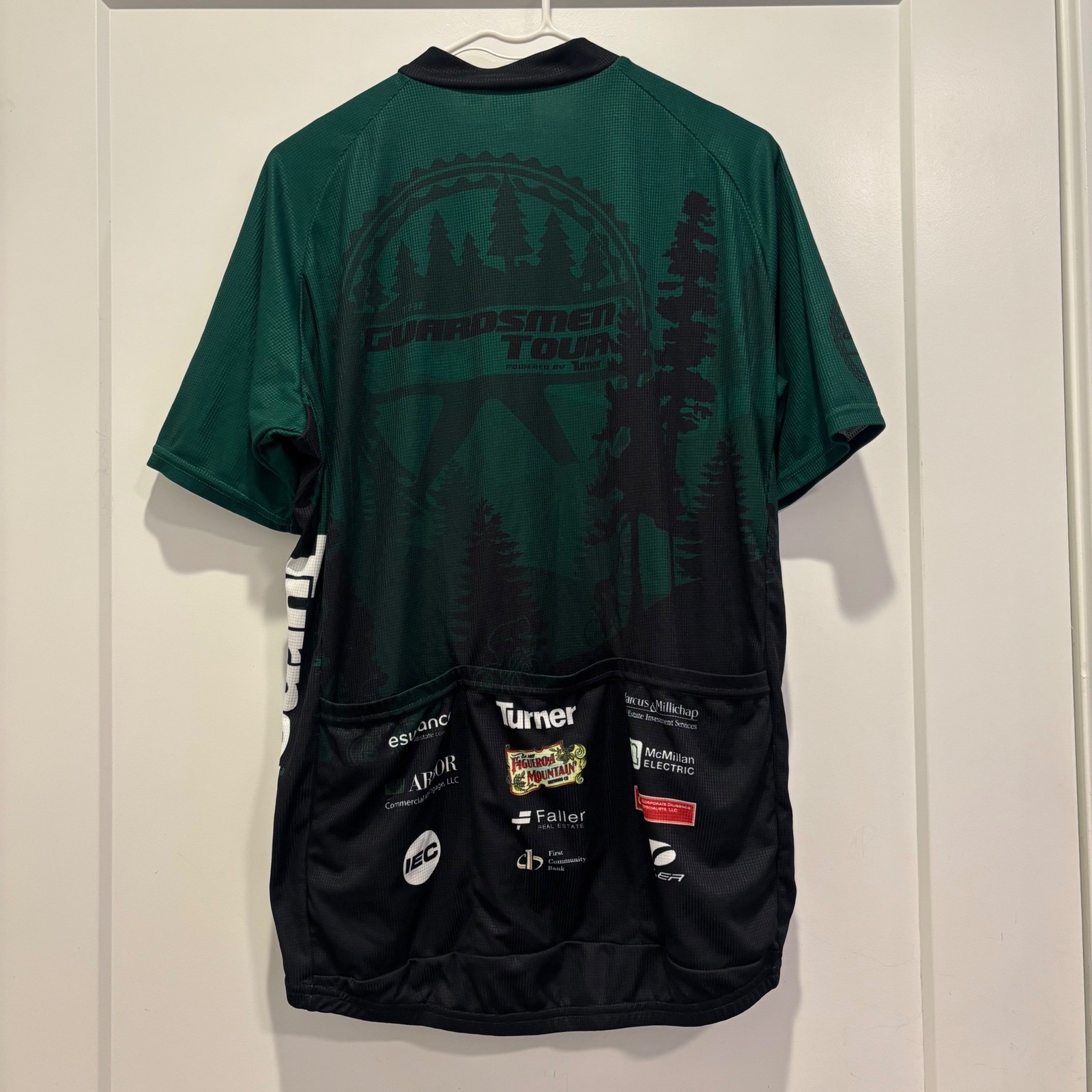 Voler Guardsmen Tour Cycling Jersey XL Green Black Forest Graphic SQ PRO V26251