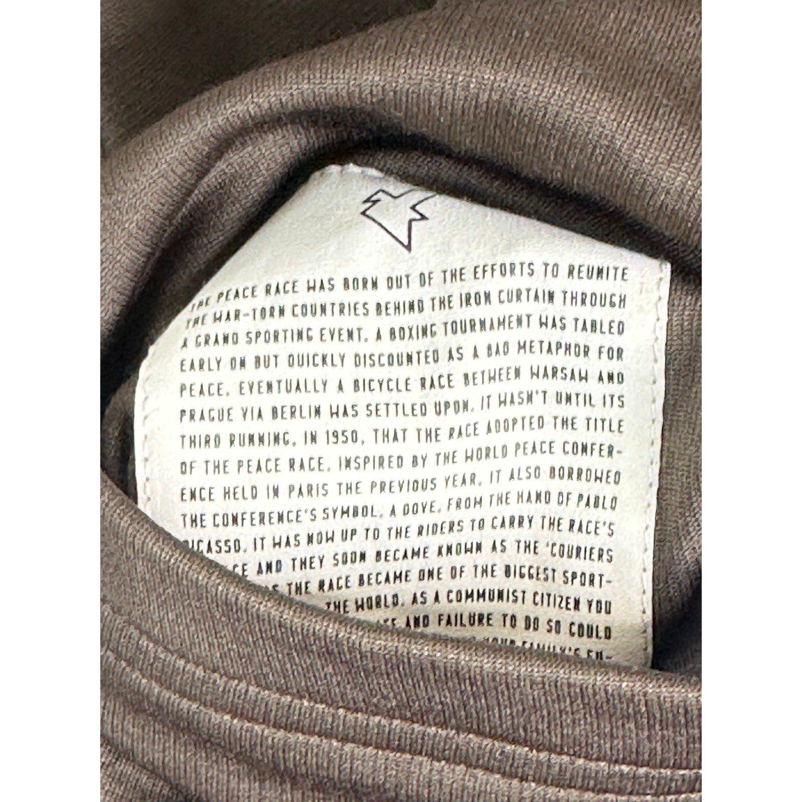 Rapha Peace Race Jersey Mens XL Brown Merino Wool Removable Arm Warmers Cycling