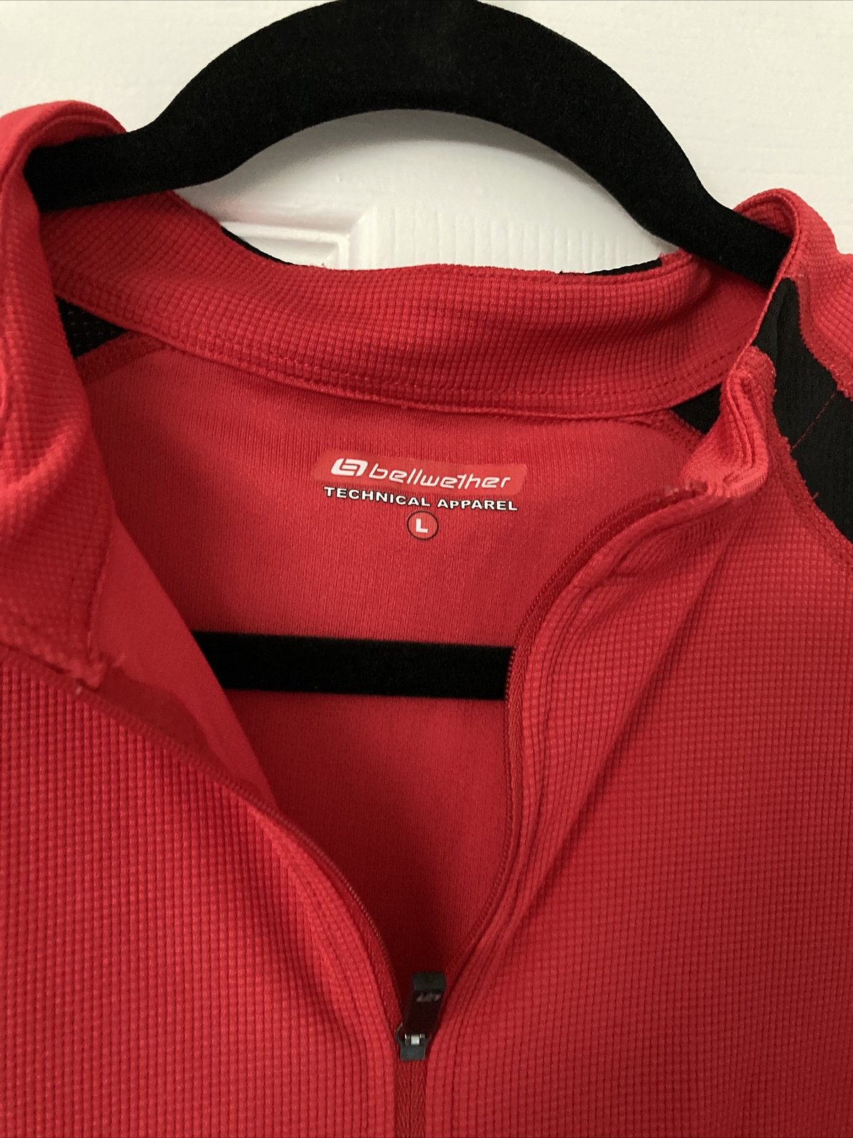 Bellwether Techinical Wmns Large L CADENCE Cycling Red Shirt Kit 3 Pocket Jersey