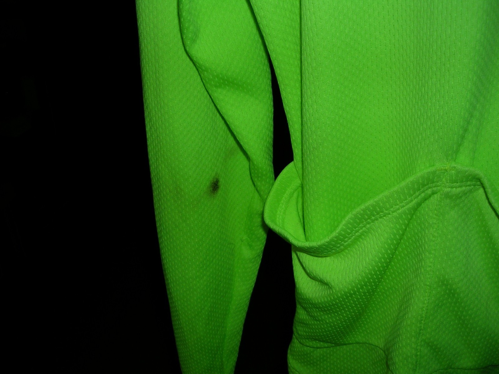 NASHBAR Mens Cycling Jersey Long Sleeve Neon Yellow High Visibility Size XL