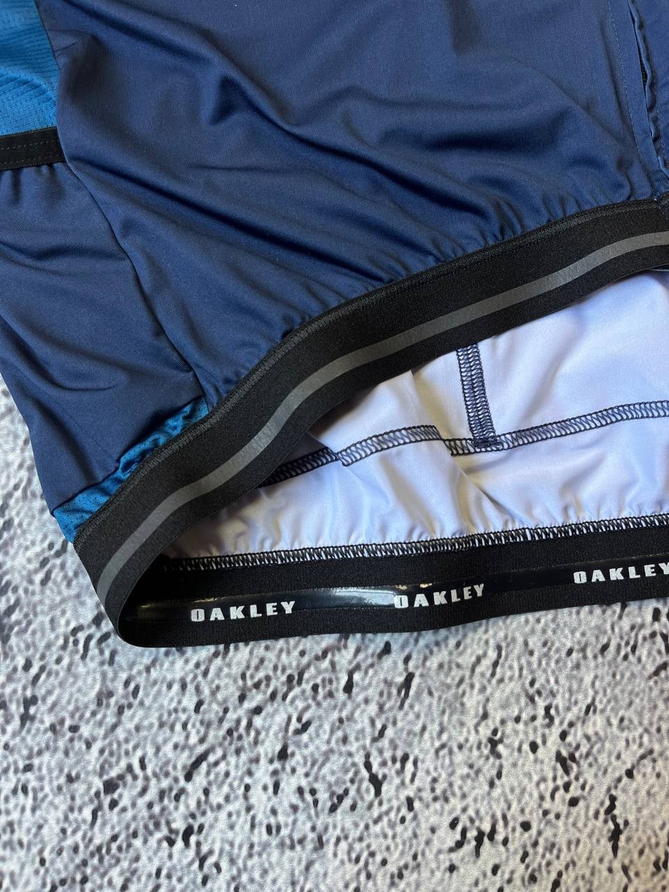 Oakley Performance Fit Cycling Jersey Full Zip Blue Men’s 2XL