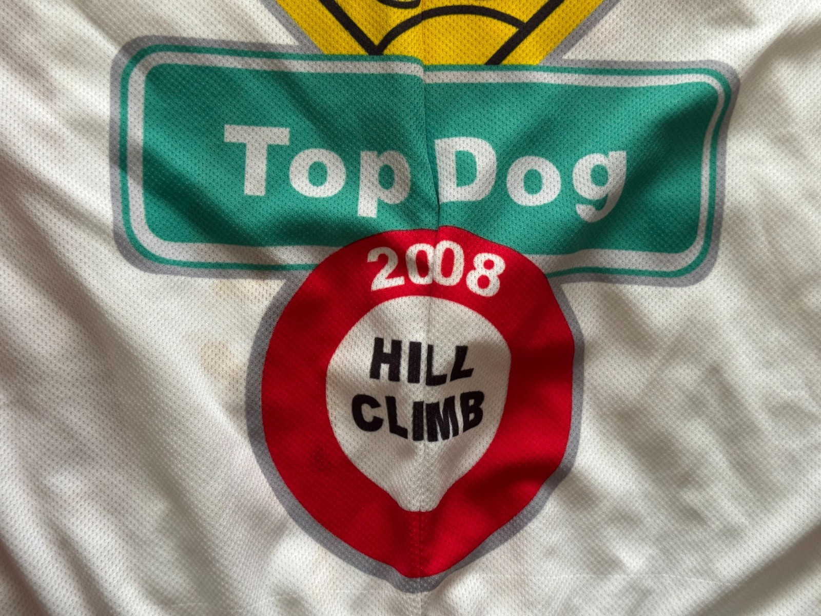 Berks Top Dog 2008 Hill Climb Red and White Cycling Jersey M