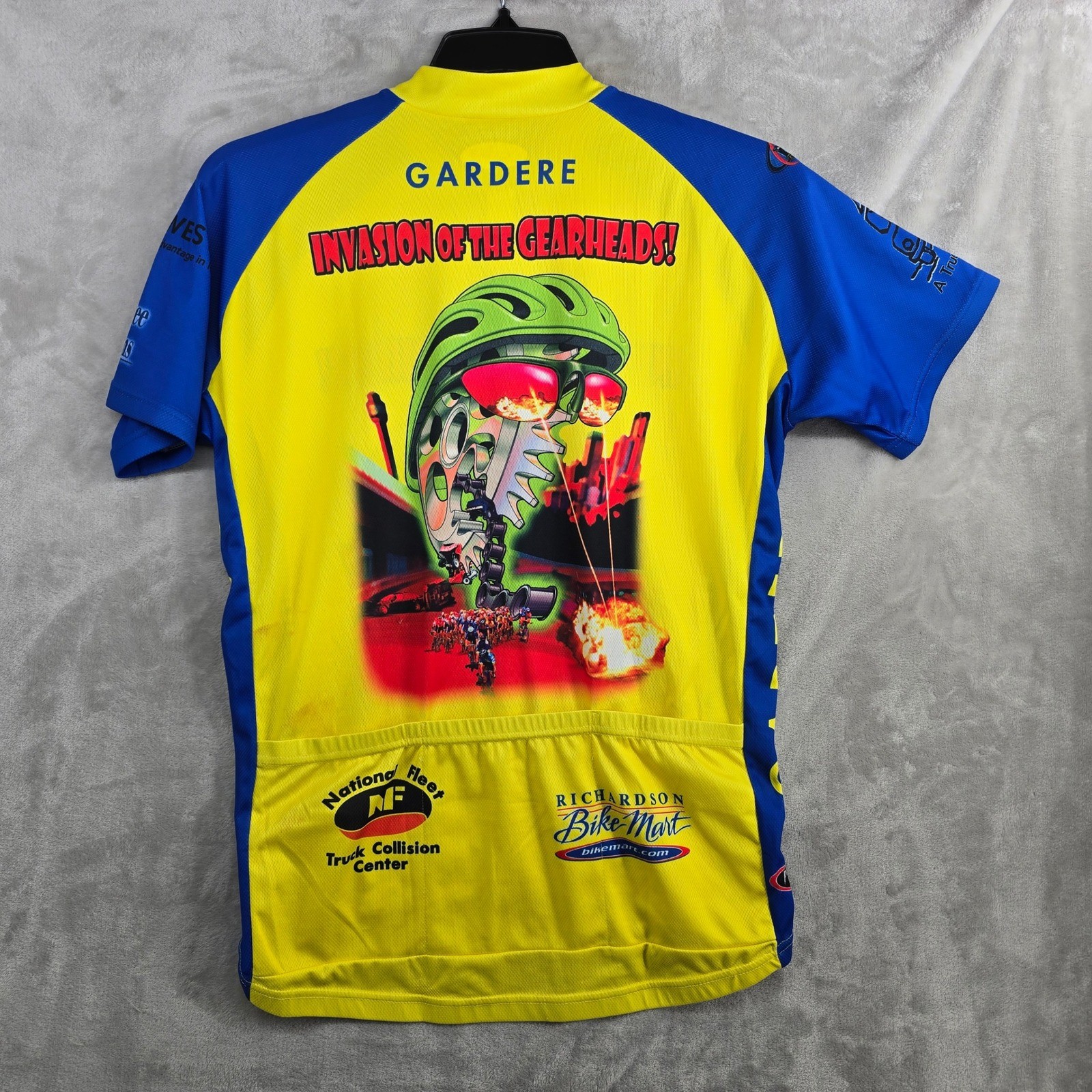 Primal Gardere Mens Cycling Jersey Short Sleeve Invasion Gearheads Graphic Large