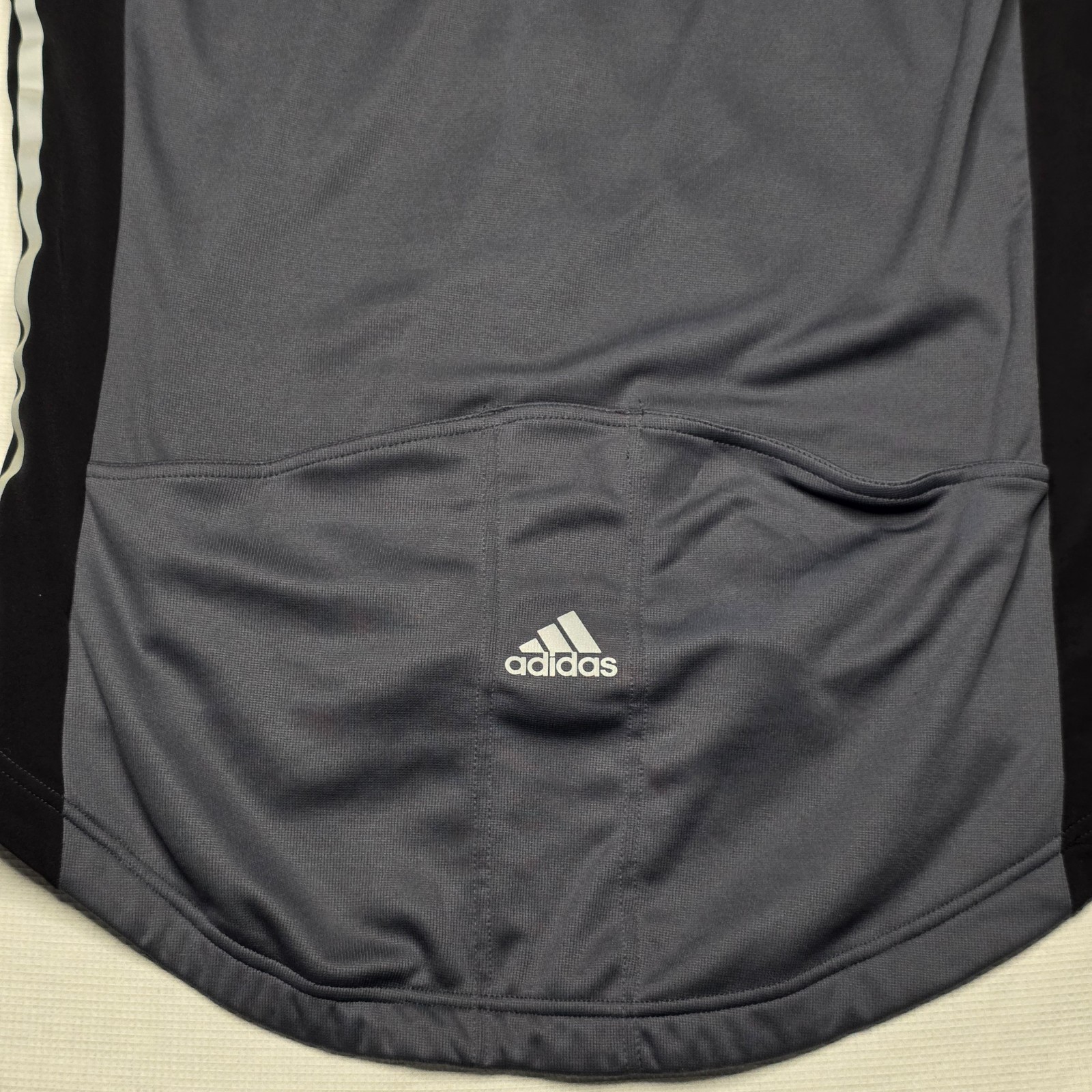 Adidas adiStar Men’s Cycling Jersey LS XL Gray Black ClimaWarm NWT