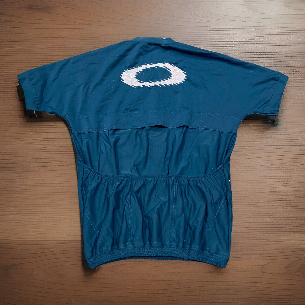 Vintage Oakley Software Cycling Jersey Mens Large Half-Zip Blue Y2K Reflective