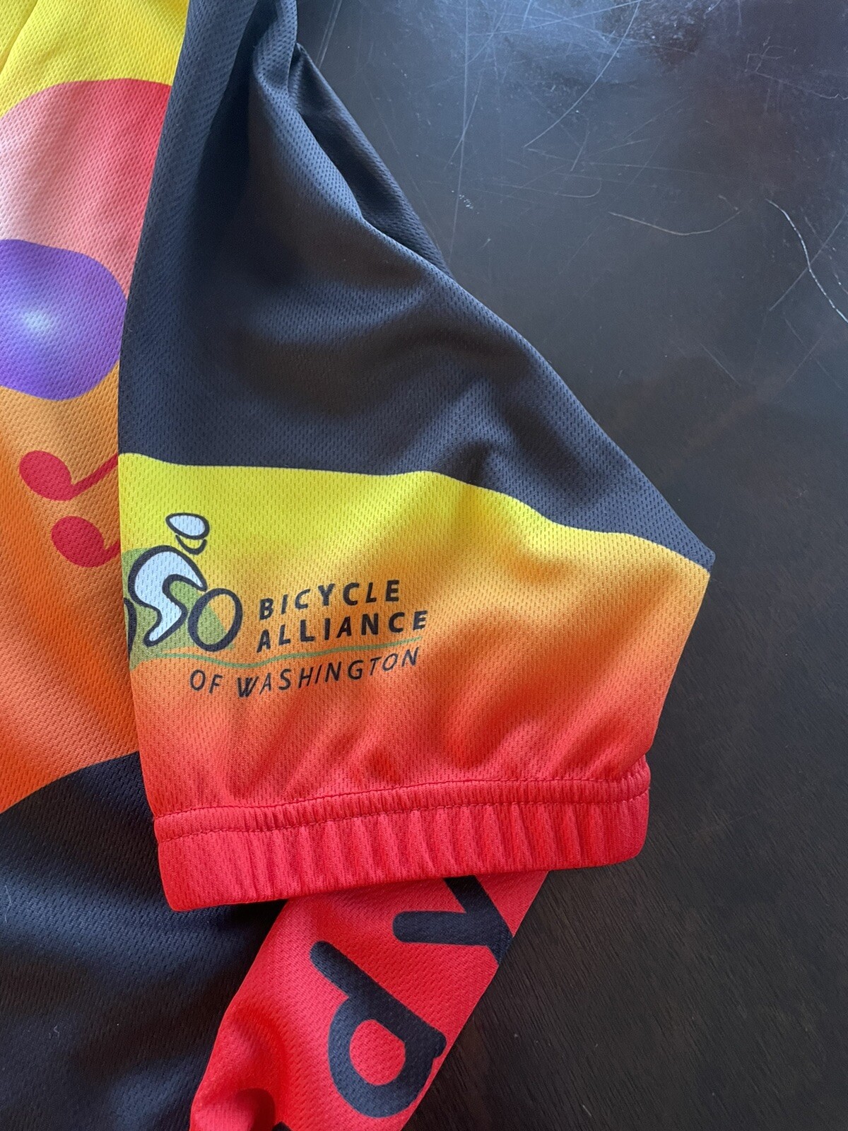 Peak 1 Cycling Jersey Womens Size Medium Short Sleeve Bicycling Musical Notes.