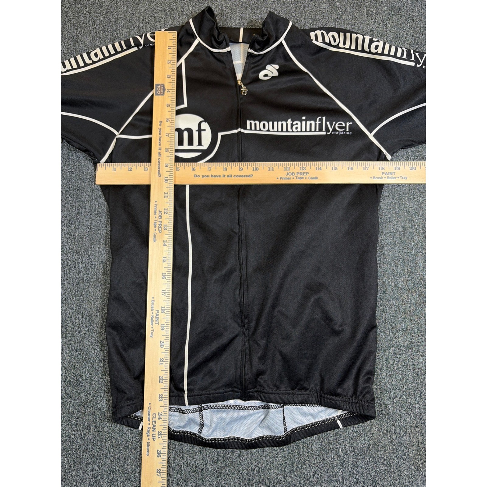 Champion System Mountain Flyer Magazine Cycling Jersey Mens Large Black White