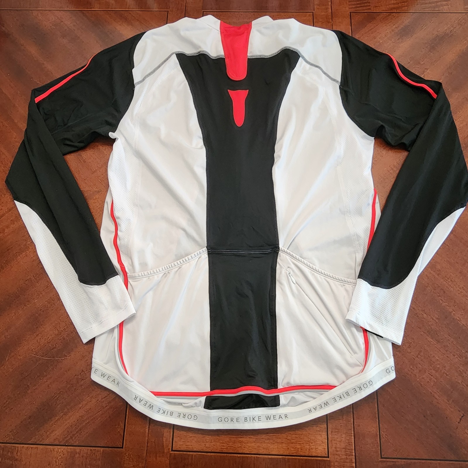 Gore Bike Wear Long Sleeve Cycling Biking Jersey Men’s Size XXL Red White Black