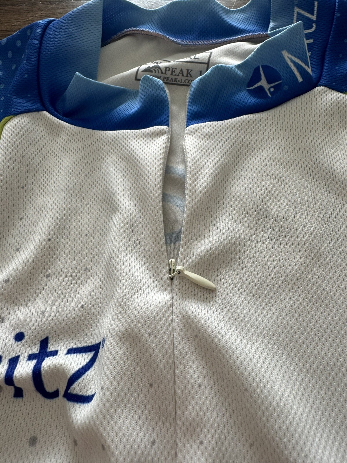 Unisex Peak 1 Cycling Jersey half zip with 3 pockets Multi color