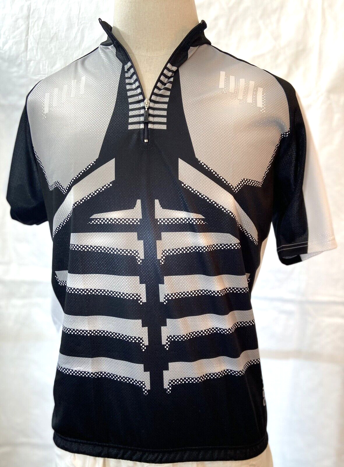 AGU Bike Gear 1/4 Zip Short Sleeve Breathable Quick-dry Cycling Jersey Shirt XL