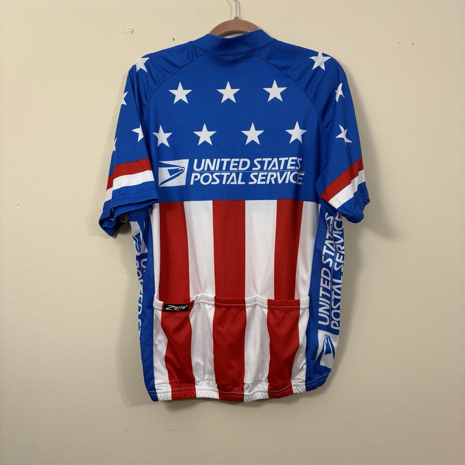 Zerie Cycling USPS Jersey mens size XXXL United States post office shirt