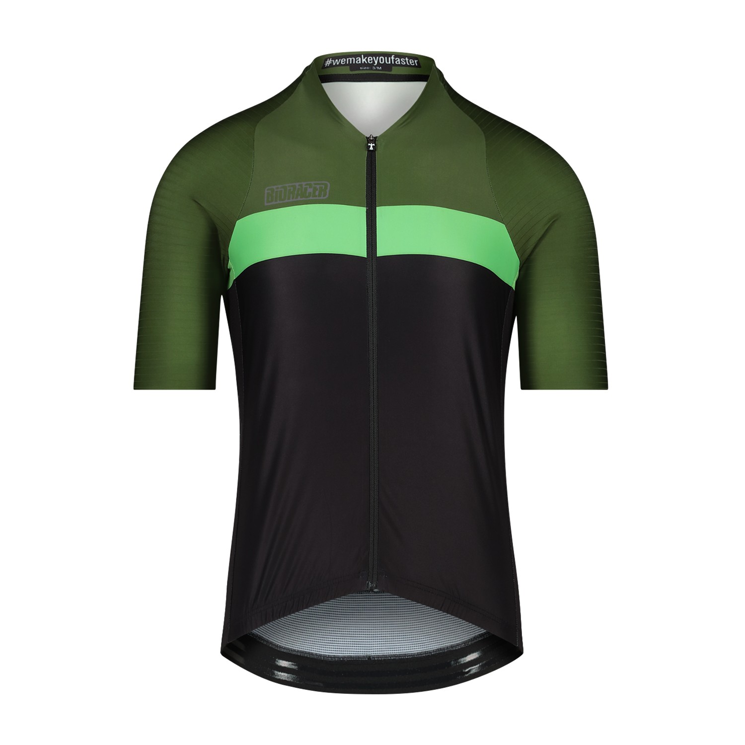 BIORACER Icon Fietshirt Kleurblok Groen Maat S Single Unit