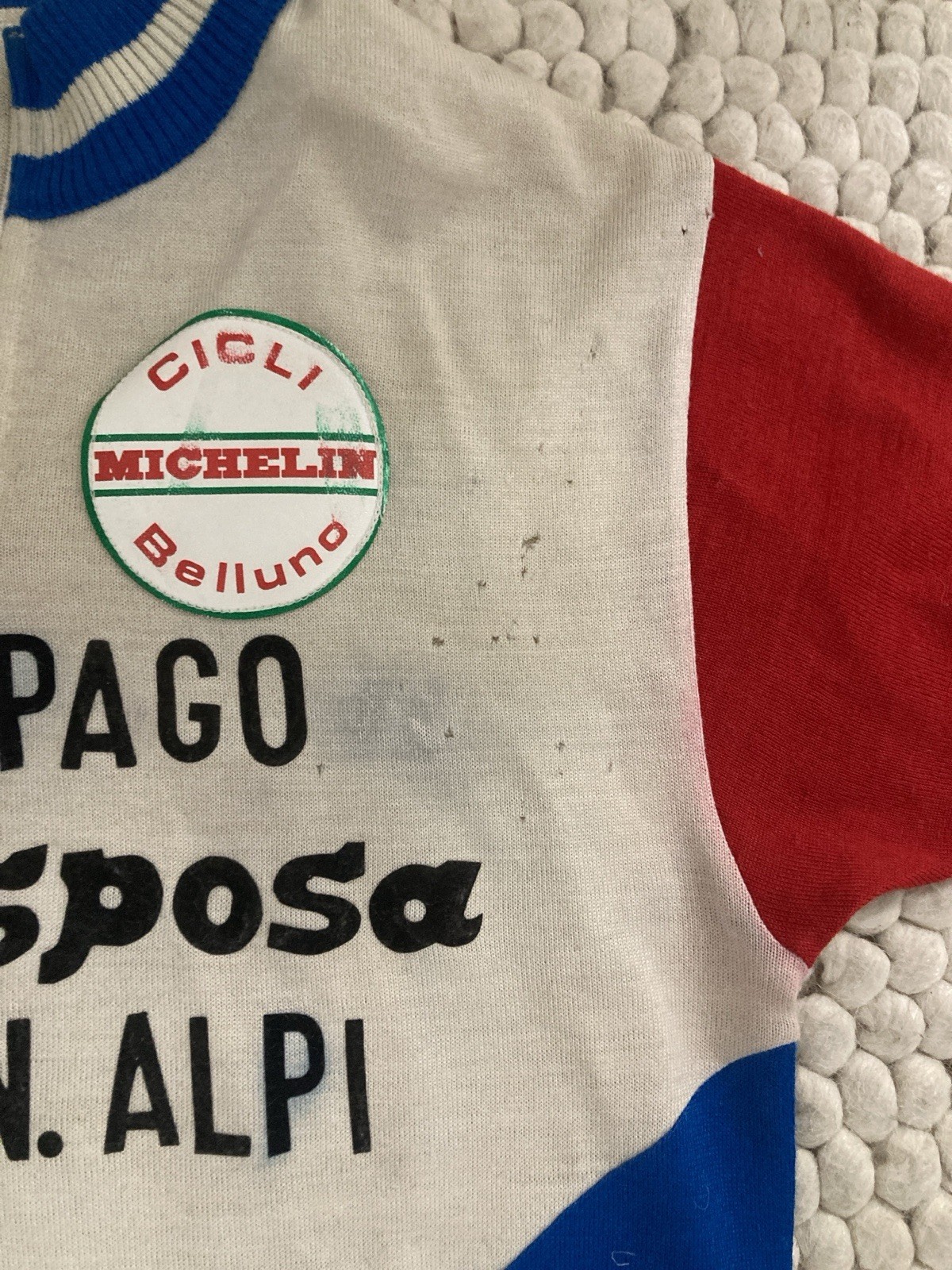 Vintage De Marchi Cycling Jersey-Italian-Men’s Small-Cicli Belluno-Michelin