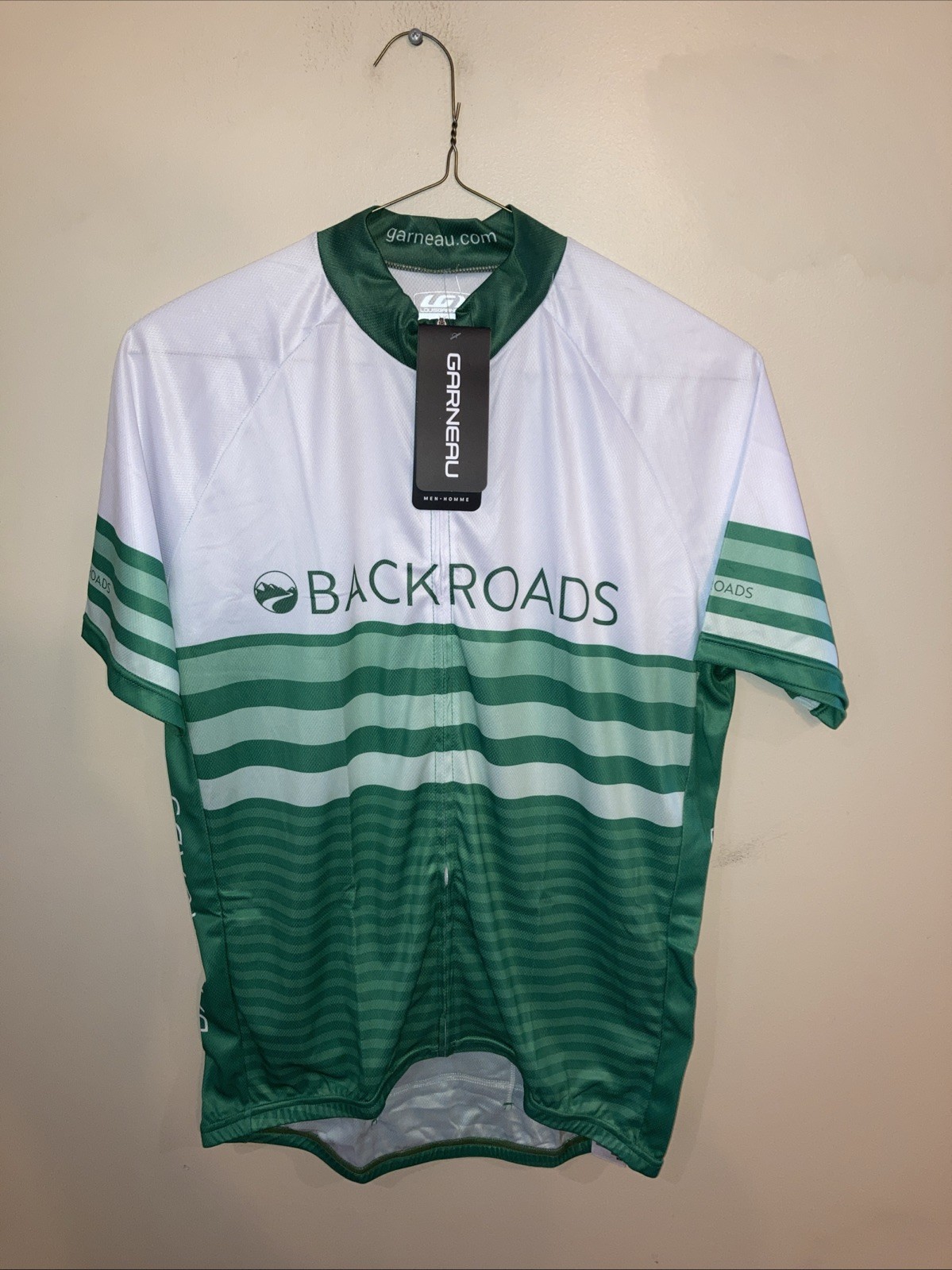 GARNEAU BACKROADS FULL ZIP CYCLING BICYCLE RIDING JERSEY ADULT L