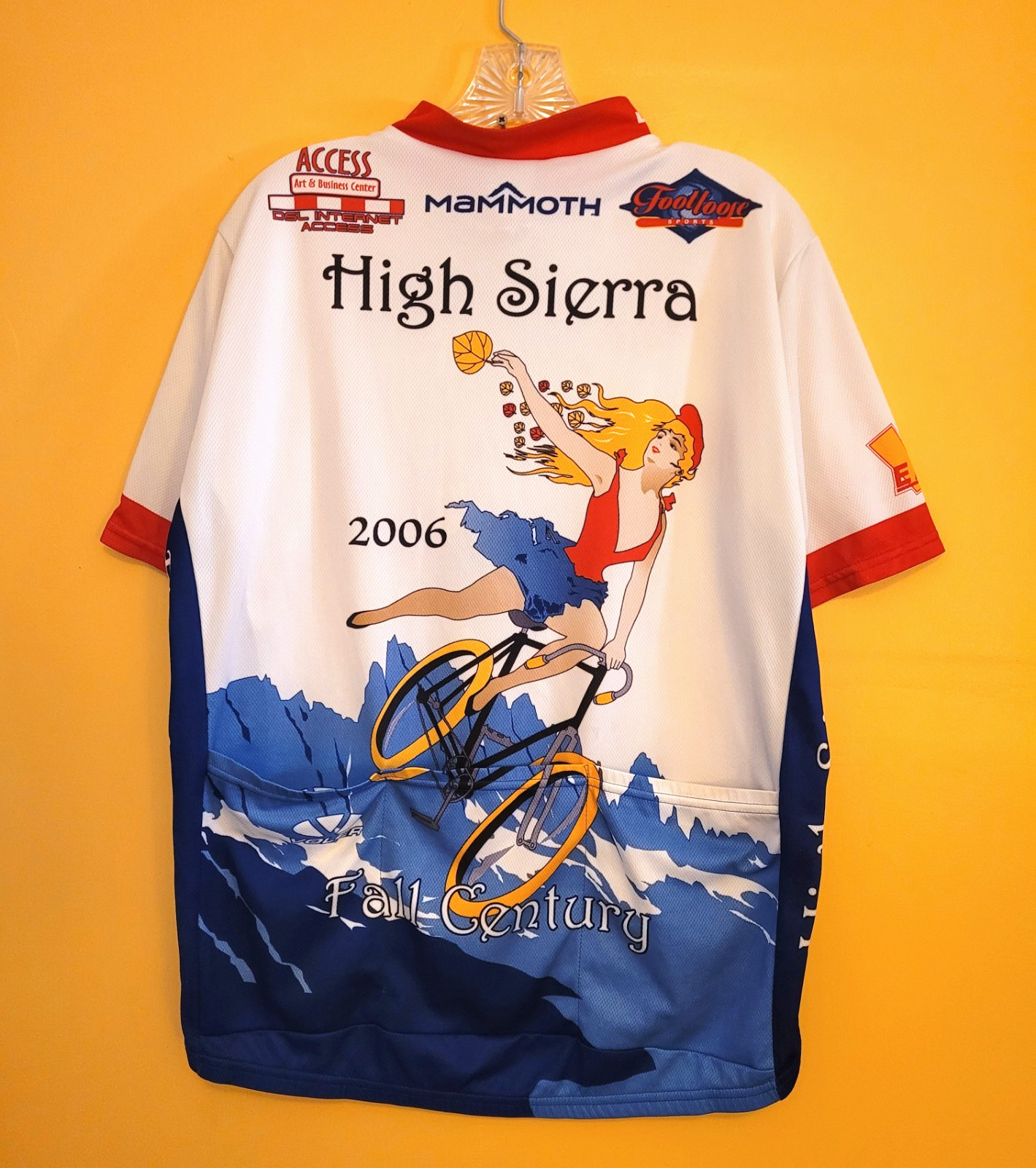 High Sierra 2006 Fall Century Cycling Jersey L 3/4 Zip Rear Pocket Free Shipping