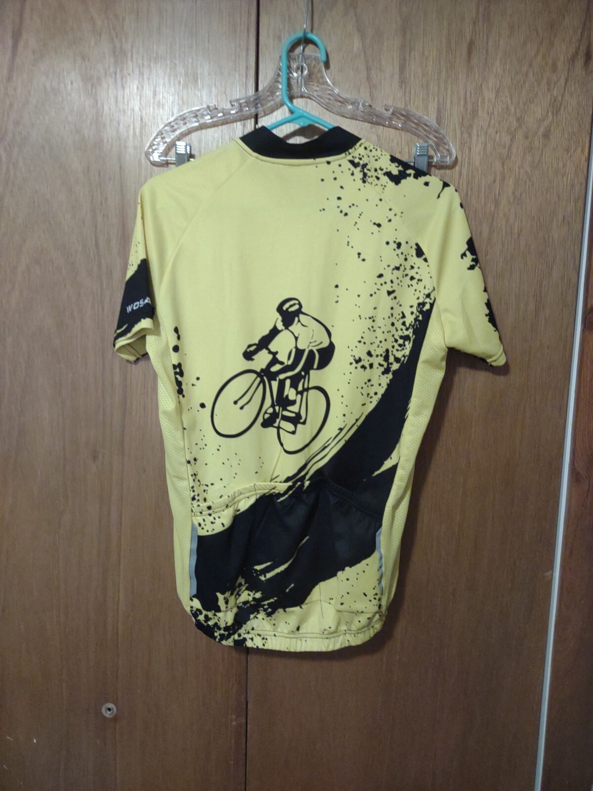 Wosawe cycling jersey Medium Elastic Waist Full Length Zipper Vented Lightweight