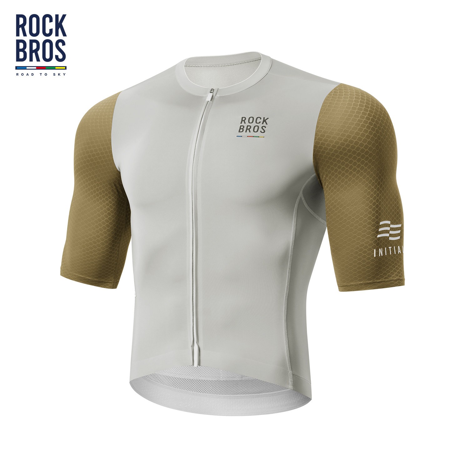 ROCKBROS Skyline Men Short Sleeve Cycling Jersey UV Protect Breathable RdSummer