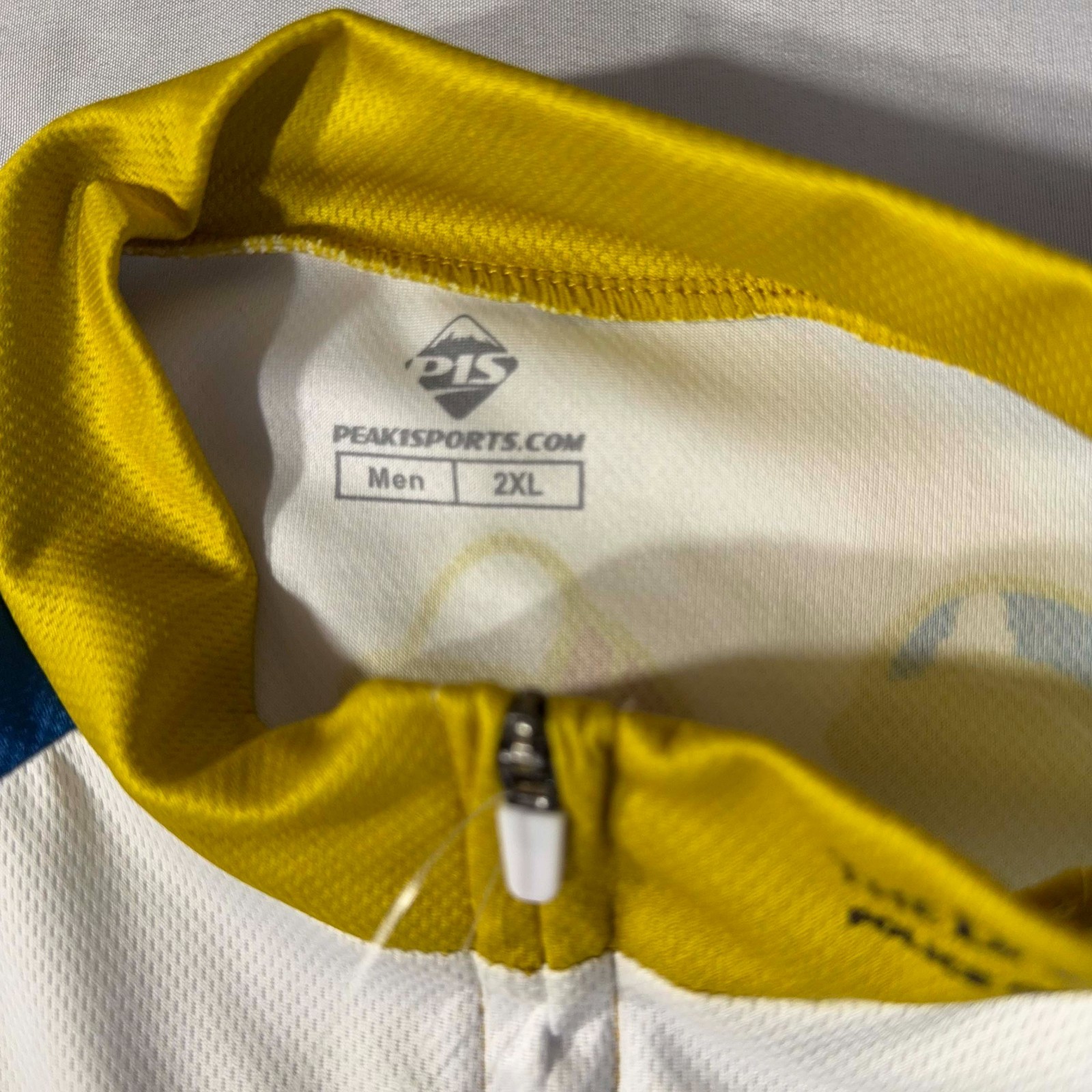 Peak 1 Sports BackStoppers Cycling Jersey Shirt Full Zip Size Mens 2XL NWT