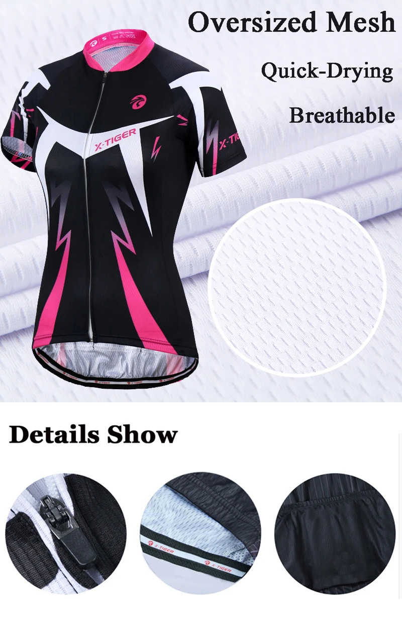 Women’s Cycling Jersey Set Summer Anti-UV Cycling Bicycle Clothing Quick
