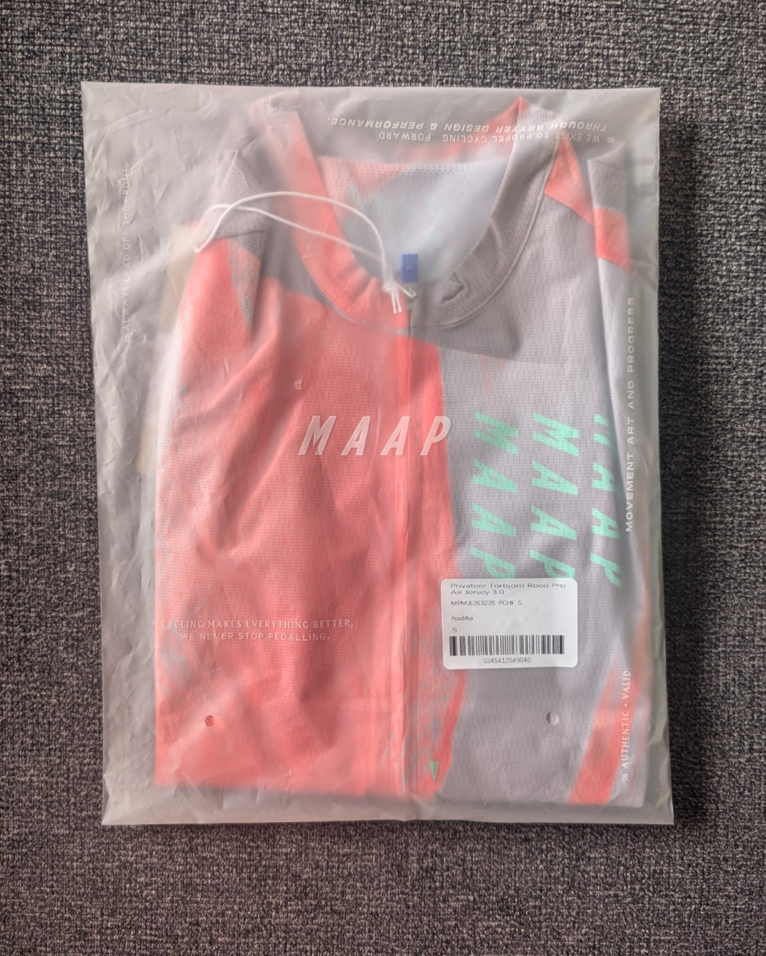 MAAP Privateer Torbjorn Roed Pro Air Jersey 3.0 Peachflux Men’s Small NWT