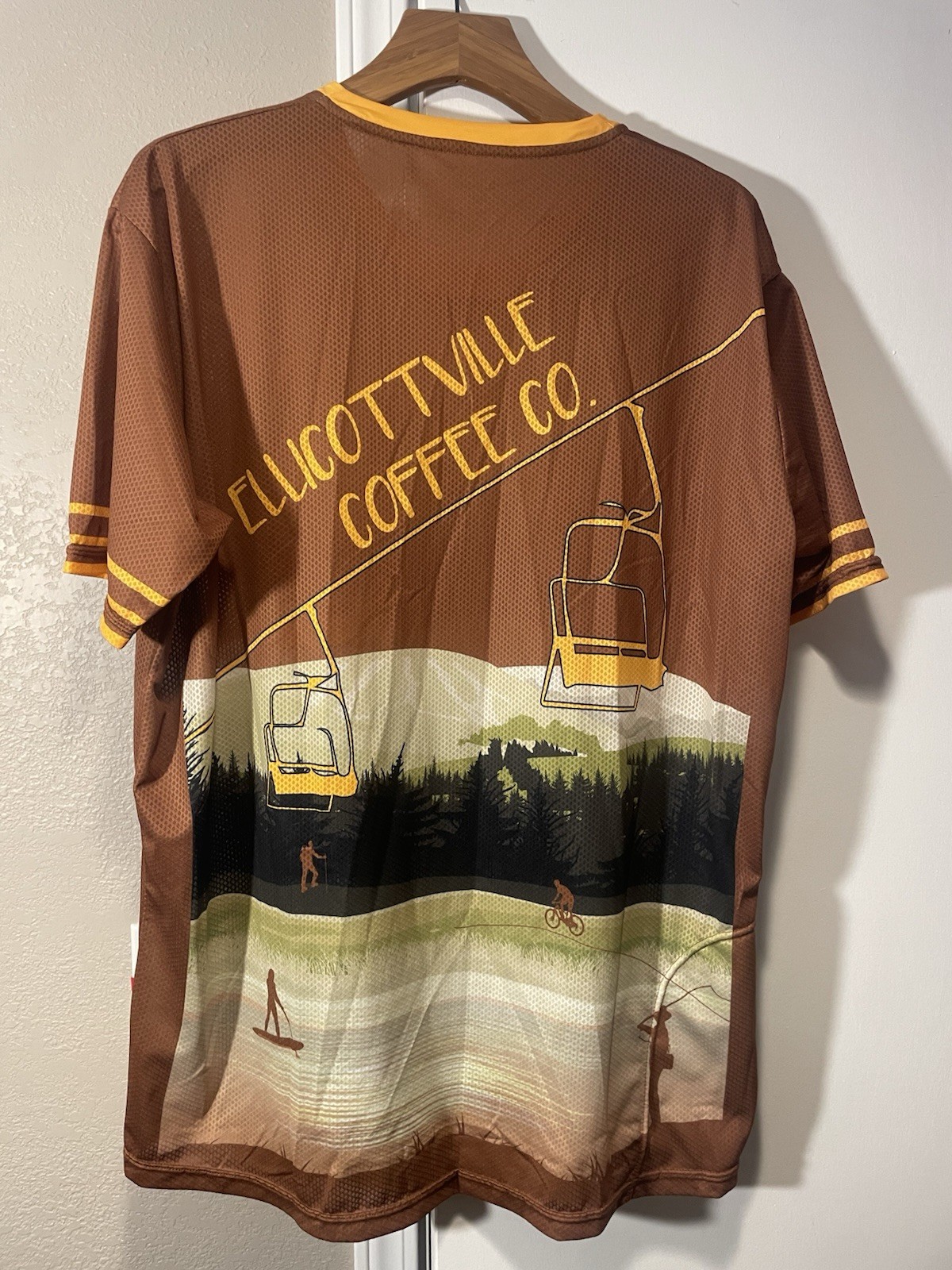 Jakroo Epic Cycling Jersey DH Enduro L XL 2x,3x,4x NWT Ellicottville Ny coffee
