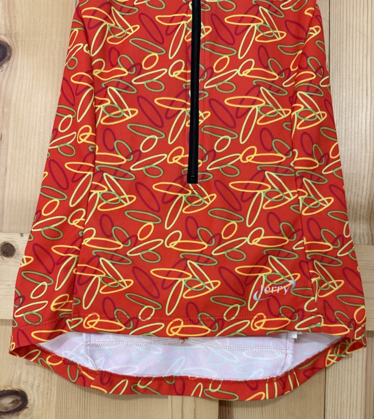 Terry Womens X-Small Cycling Jersey Sleeveless Orange 3/4 Zip Pockets