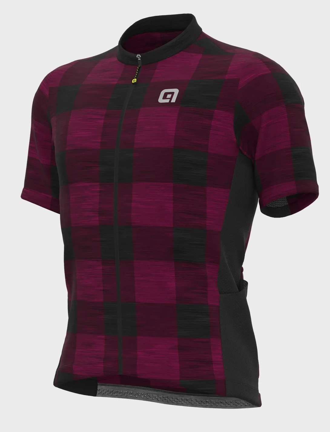 ALE’ Men’s Gravel Scottish Burgundy Jersey Medium made in Italy