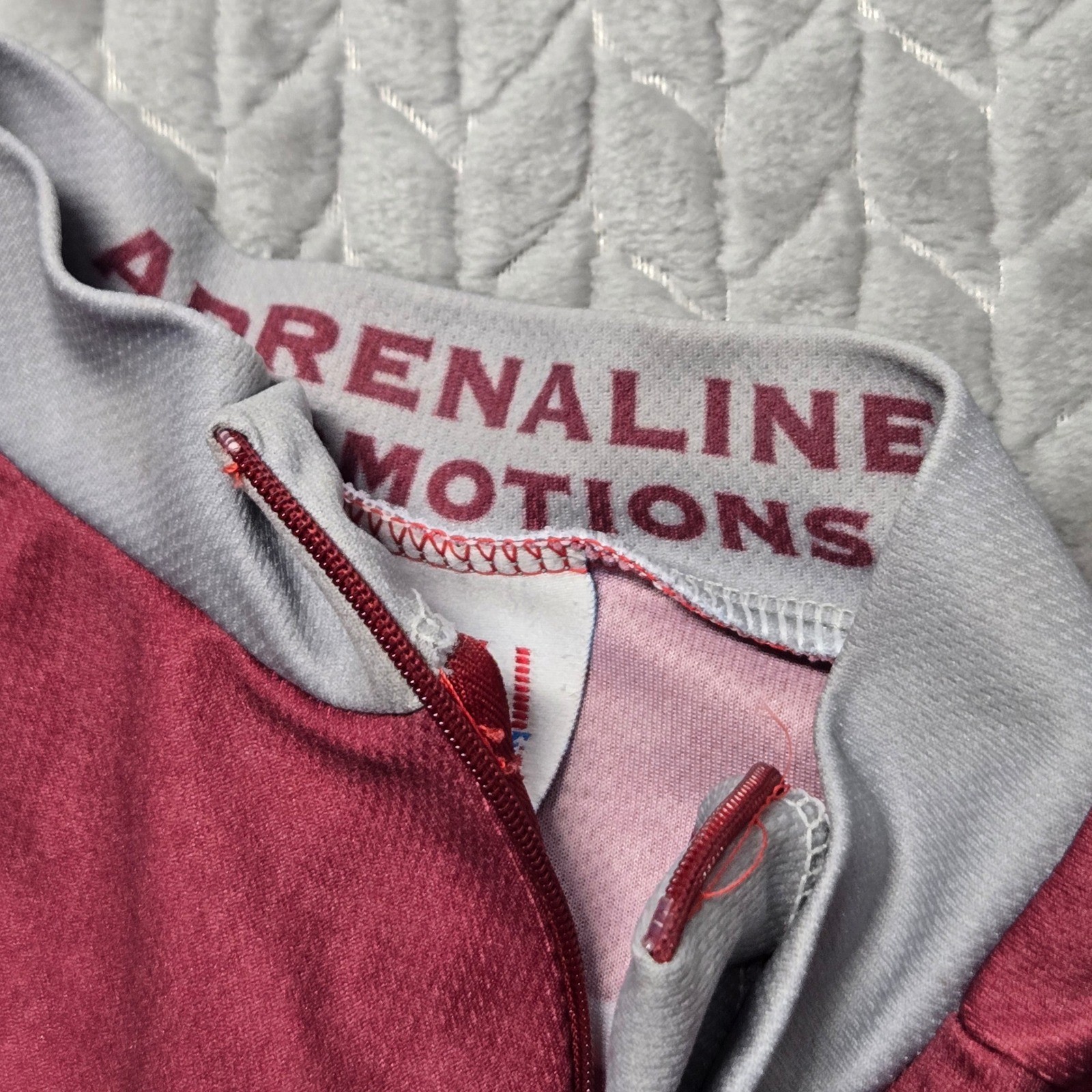 Adrenaline Promotions Texas A&M Aggies Cycling Jersey Mens Large Maroon Grey Zip