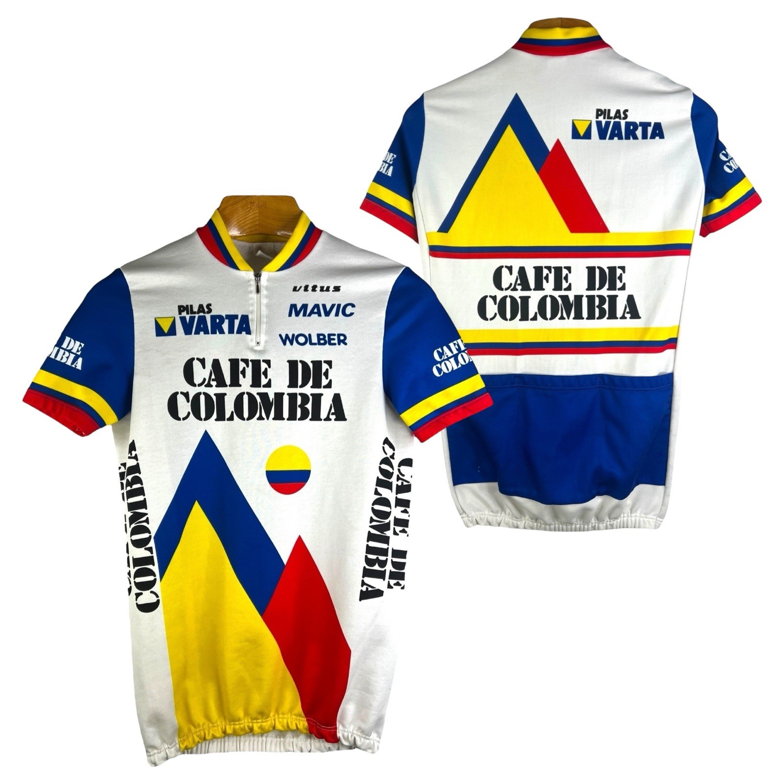 VTG Café de Colombia Cycling Jersey 100% Polyester Made In Italy