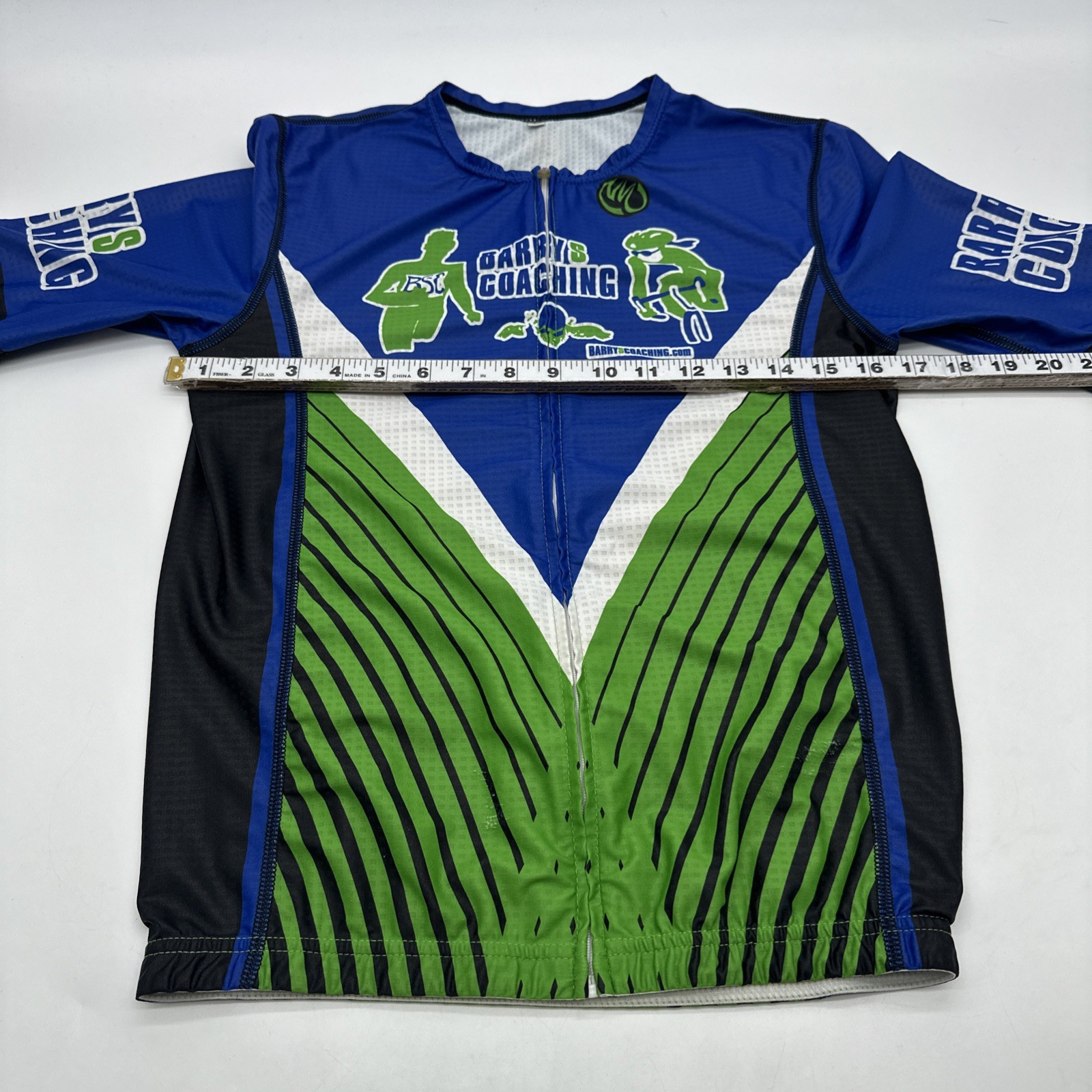 Nimblewear Cyclin Jersey Men L Full Zip Promo Multicolor Pocket.#36008
