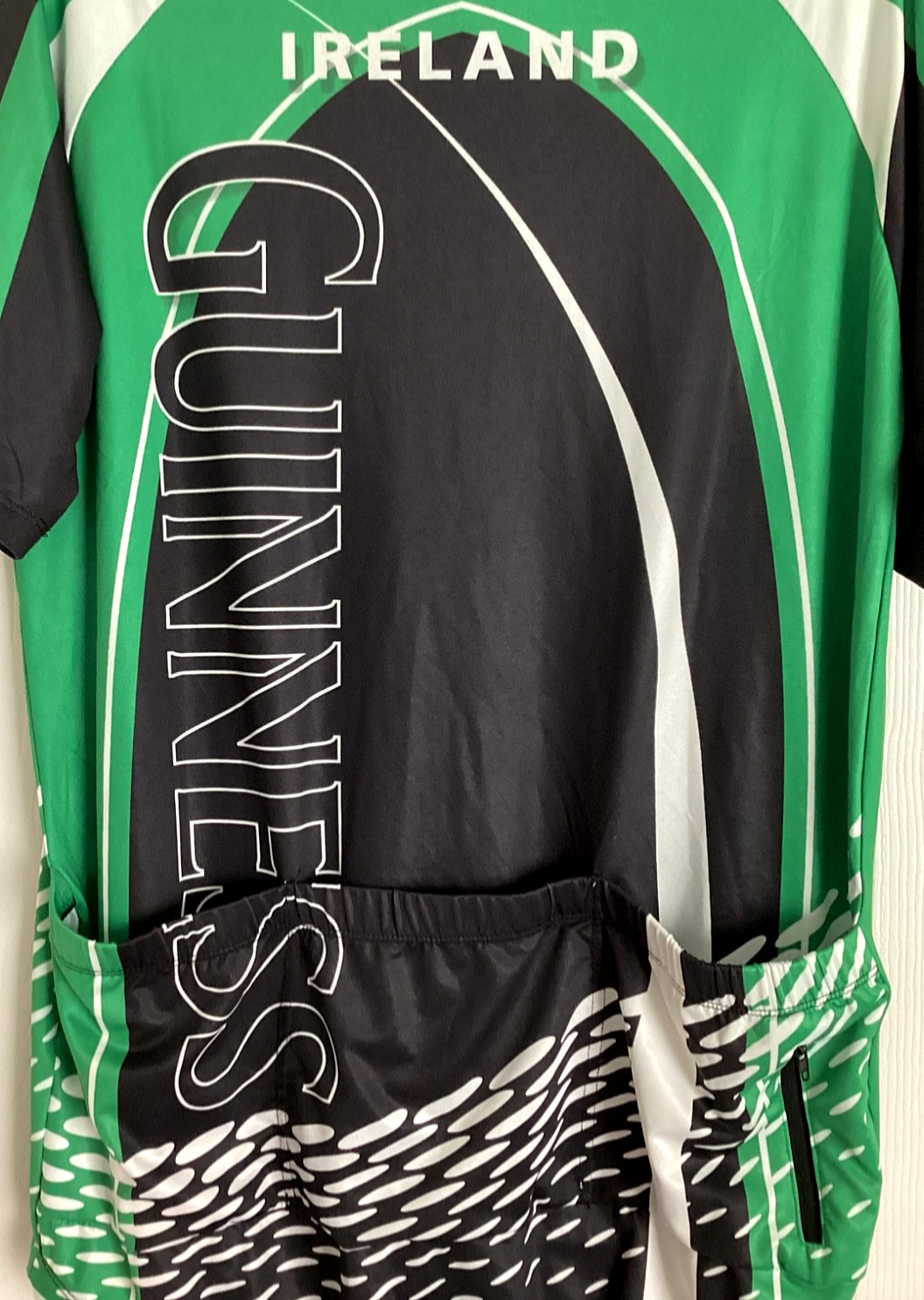 Guinness Ireland Cycling Jersey St. James’s Gate 1759 Men’s Size Med Green Black