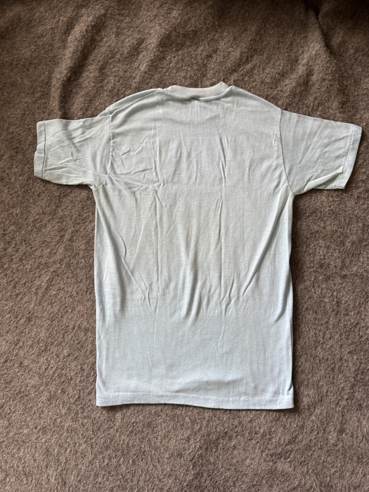Vtg Rare 70s Clement Cycling T Shirt Blue Tee size M, Single Stitch