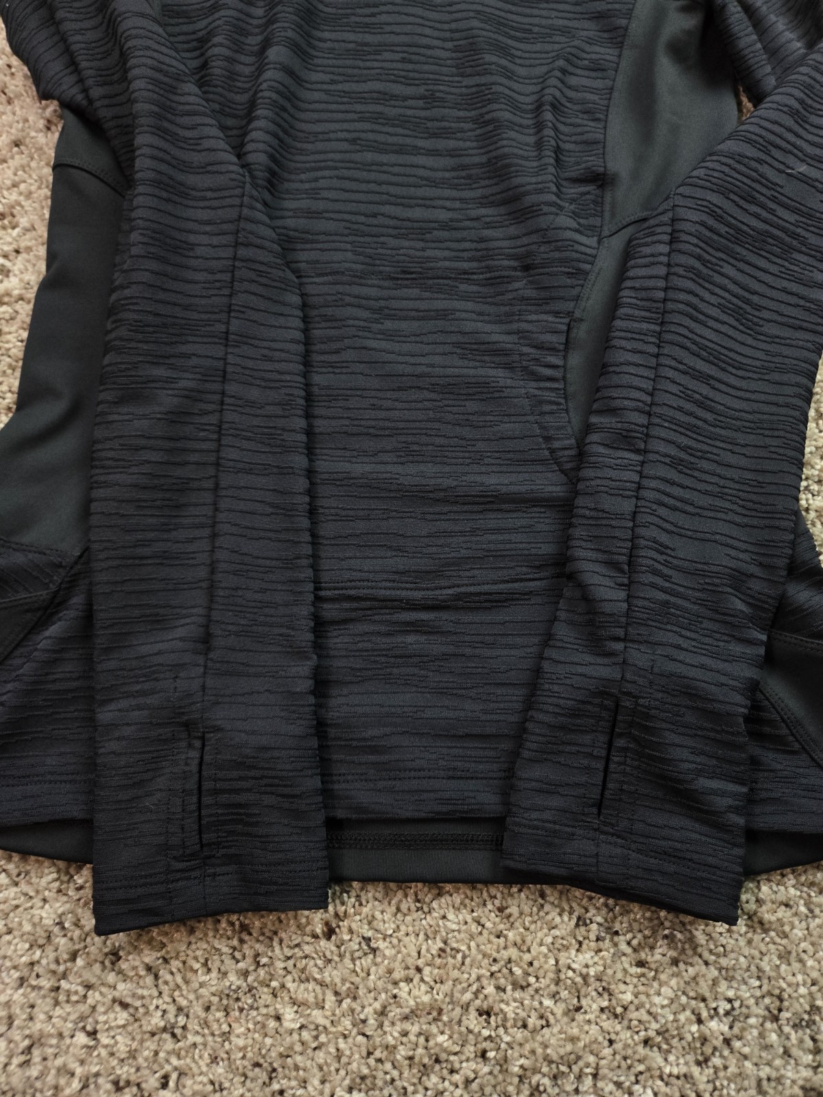Pearl Izumi Cycling Hoodie Pullover Womens Medium Black Stretch Long Sleeve