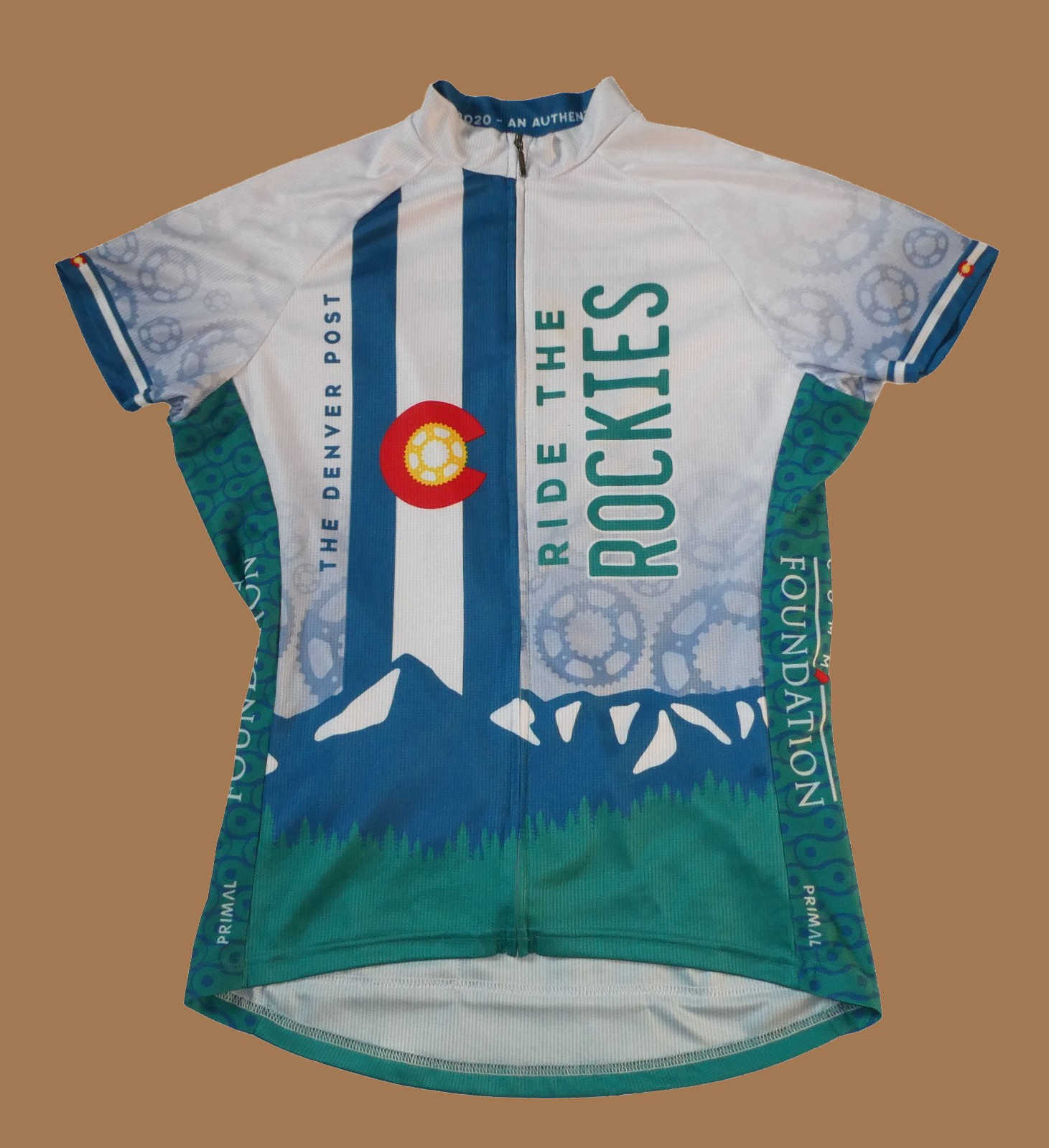 COLLECTOR – Primal RIDE THE ROCKIES 2020 Full-Zip Cycling Jersey, Women’s M