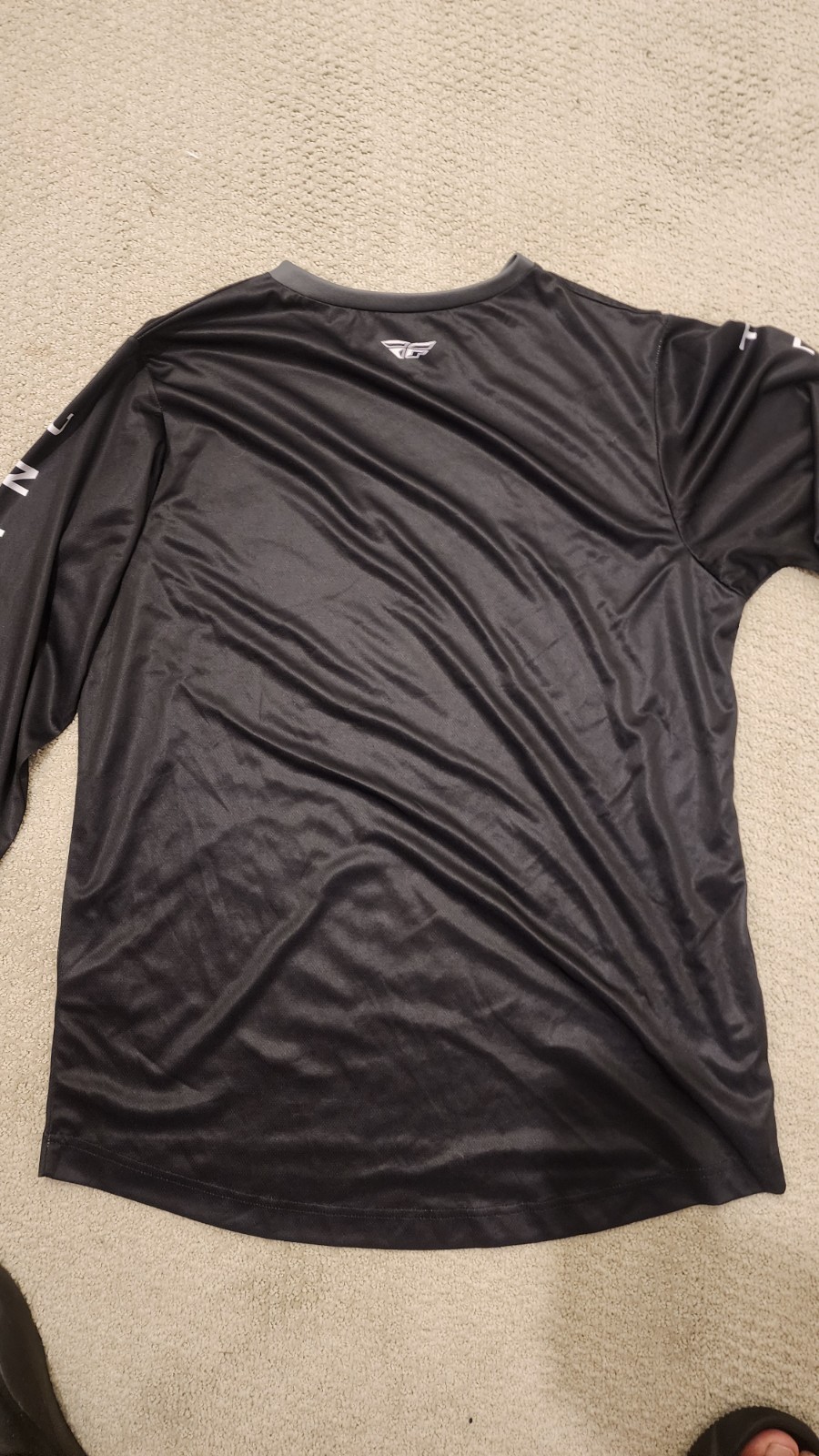 Fly Racing Lightweight Cycling Jersey Long Sleeve V-Neck Graphic Logo Size L