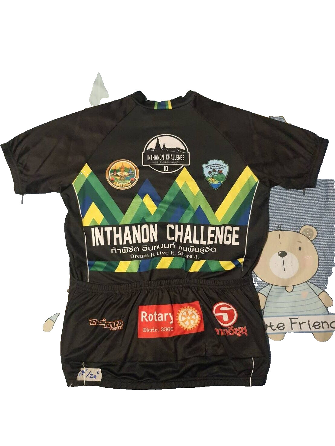 bike jersey large short sleeve mens shirt from INTHANON Chang Mai Thailand