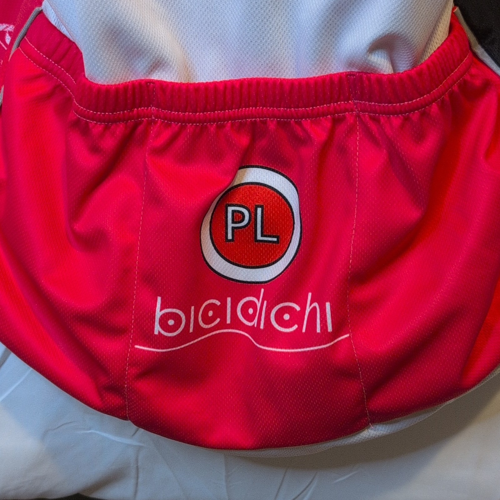 Bicidichi Skull Flower Graphic Cycling Jersey L Black White Red 3/4 Zip Pockets
