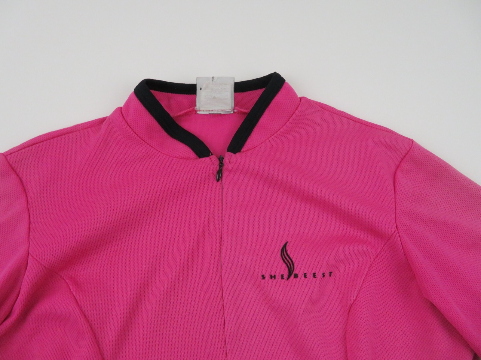 She Beest Womens Cycling Jersey Size Medium Bike Logo Short Sleeve Made In USA