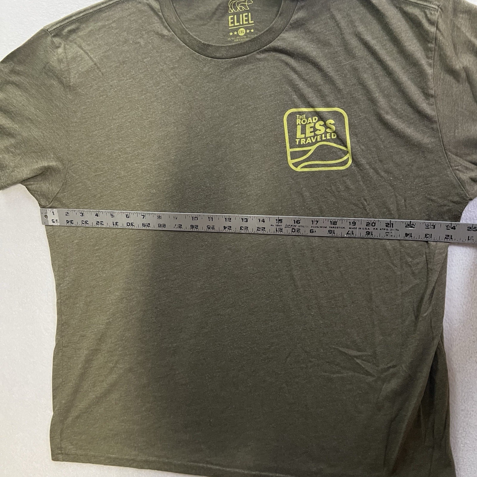 Eliel Men’s Cycling T-Shirt Men’s Size 2XL Green Short Sleeve Gravel Team Tee