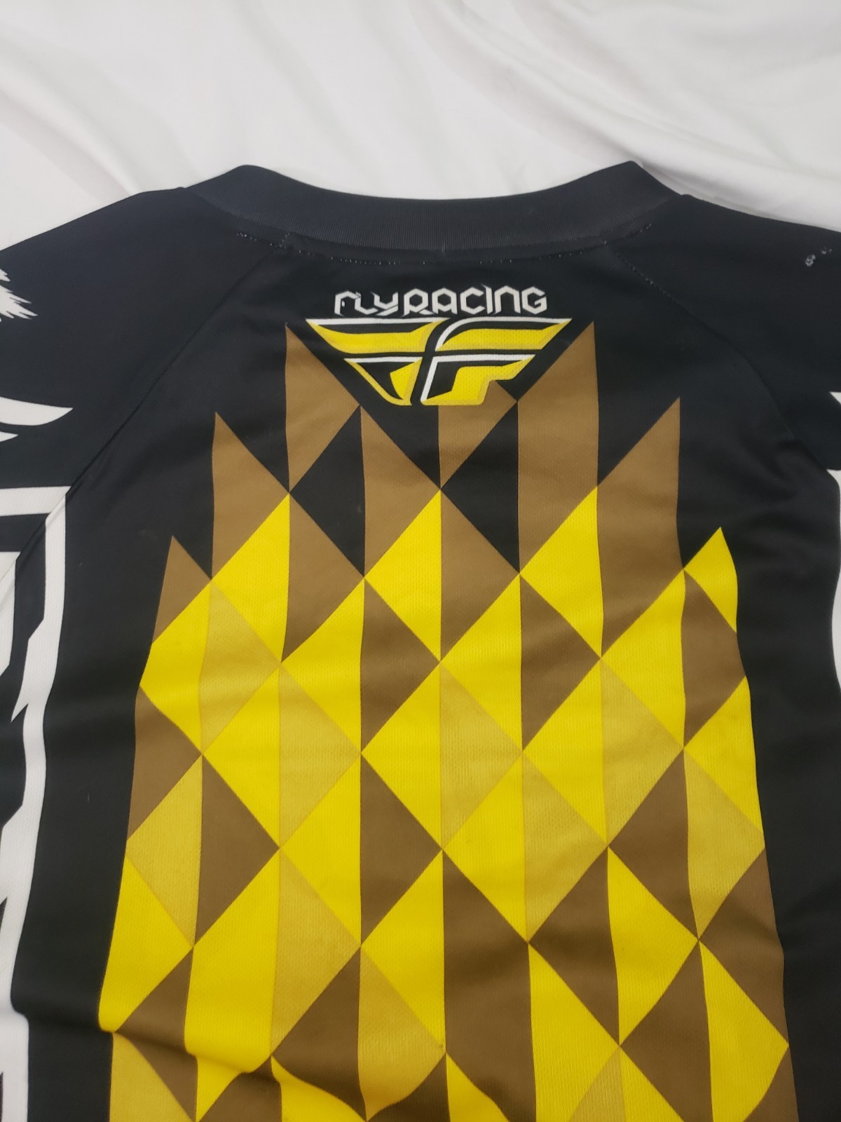 Fly Racing Kinetic Motocross Jersey Long Sleeve Mesh Yellow Shirt Men’s Size XL