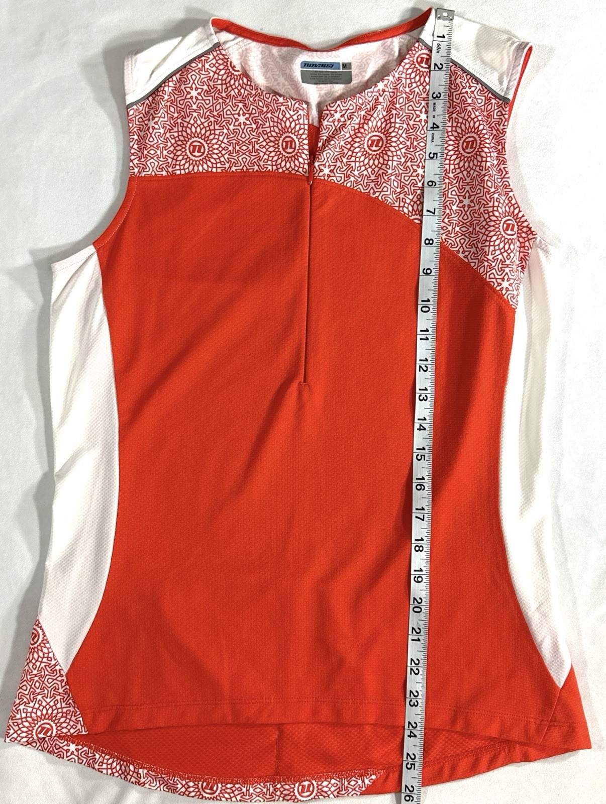 Novara Women’s Sleeveless Cycling Jersey Red White Medium REI