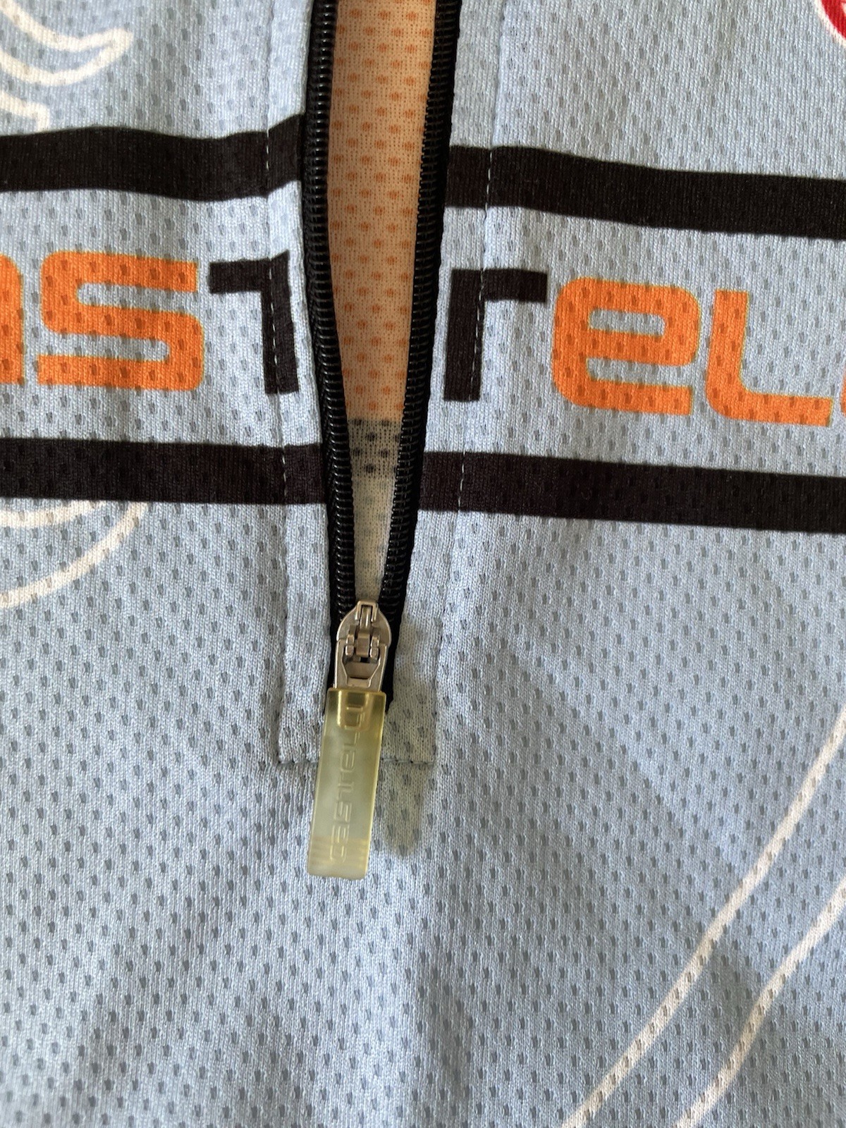 Castelli Segno Kid’s XL Cycling Jersey ‘Gulf Race’ print Short Sleeve Unisex