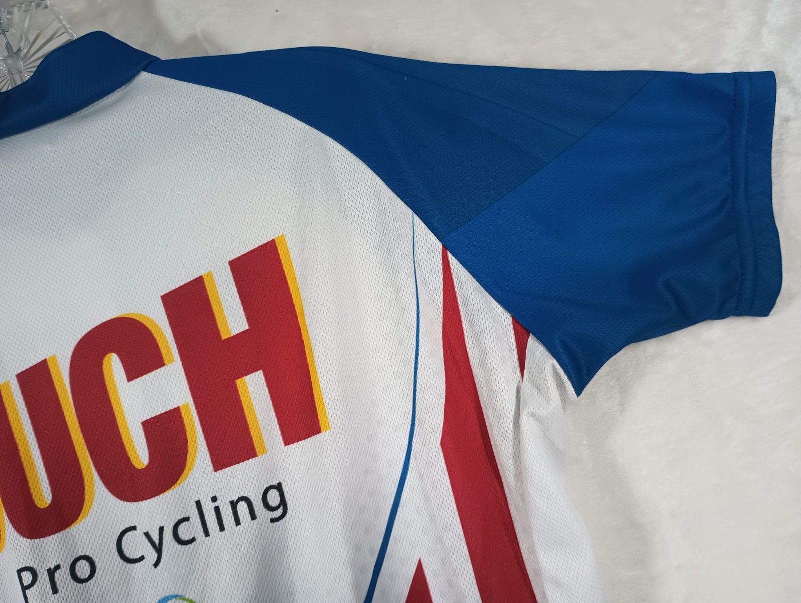 Voler Ouch Pro Cycling Men’s Small Cycle Jersey Bike Shirt Full Zip Club Raglan