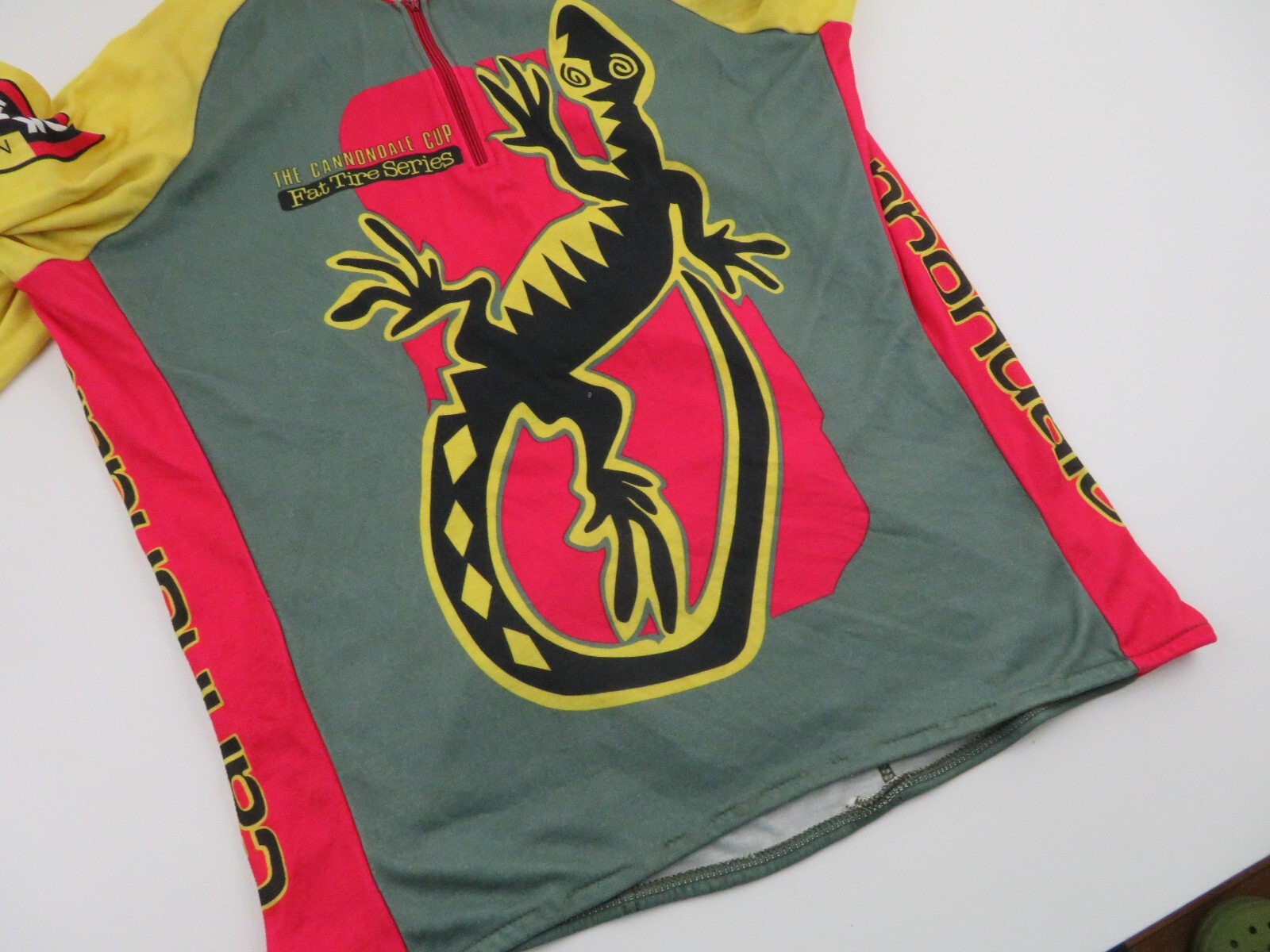 Vintage 90s Cannondale Cup Fat Tire Cycling Bike Jersey Mens Large Made In USA