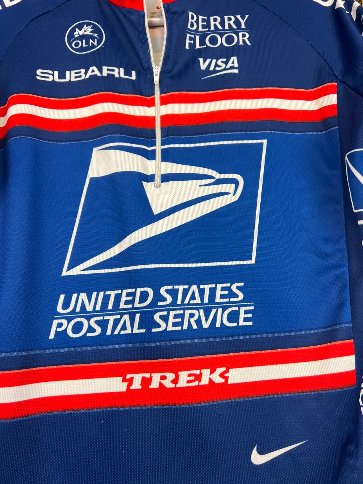 Nike United States Postal Service USPS Cycling Biking Jersey Shirt Trikot Size S