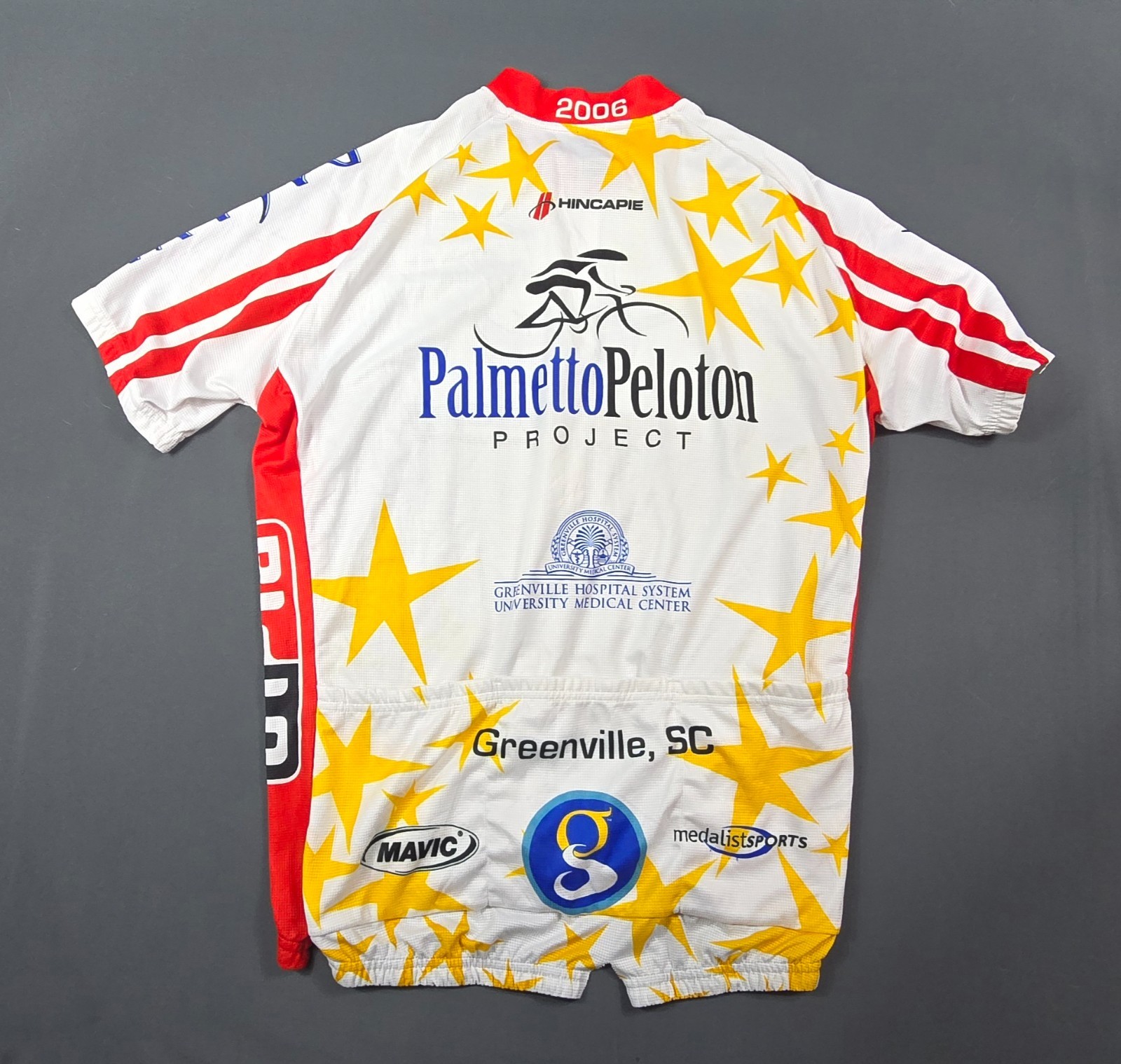 Hincapie Sportswear USA Cycling Pro Championships Jersey Men 2XL White Red Biker