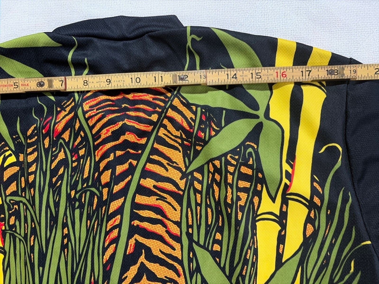 Aero Tech Womens Tiger Bamboo Cycling Jersey 2XL Black/Yellow Short Sleeve Poly